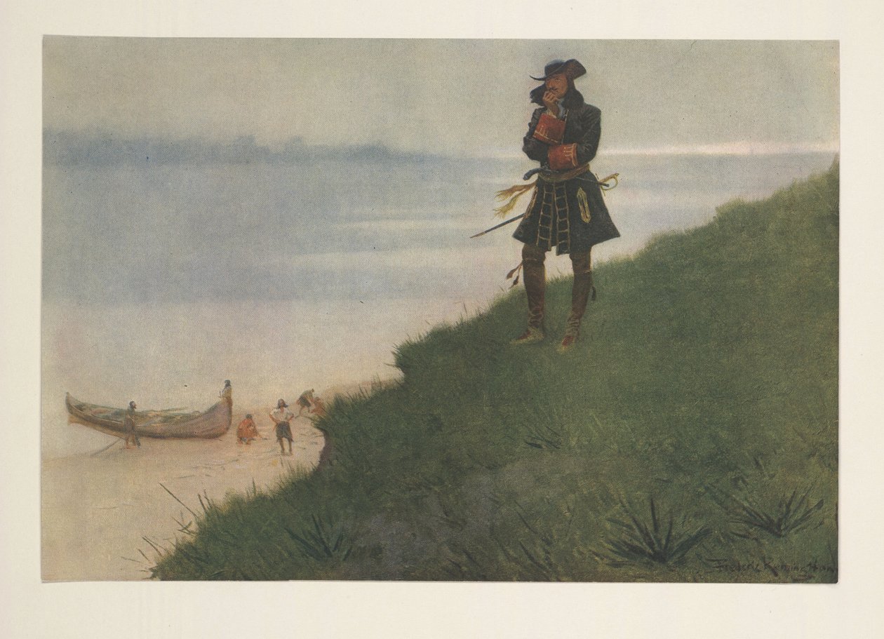 La Salle de Colliers Weekly, pub. 1906 - Frederic Remington