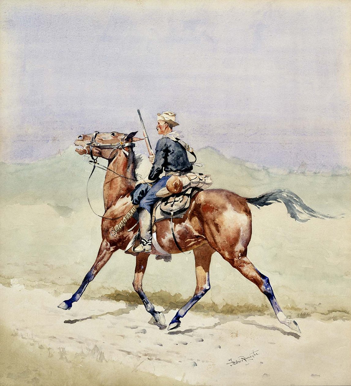 La garde avancée - Frederic Remington