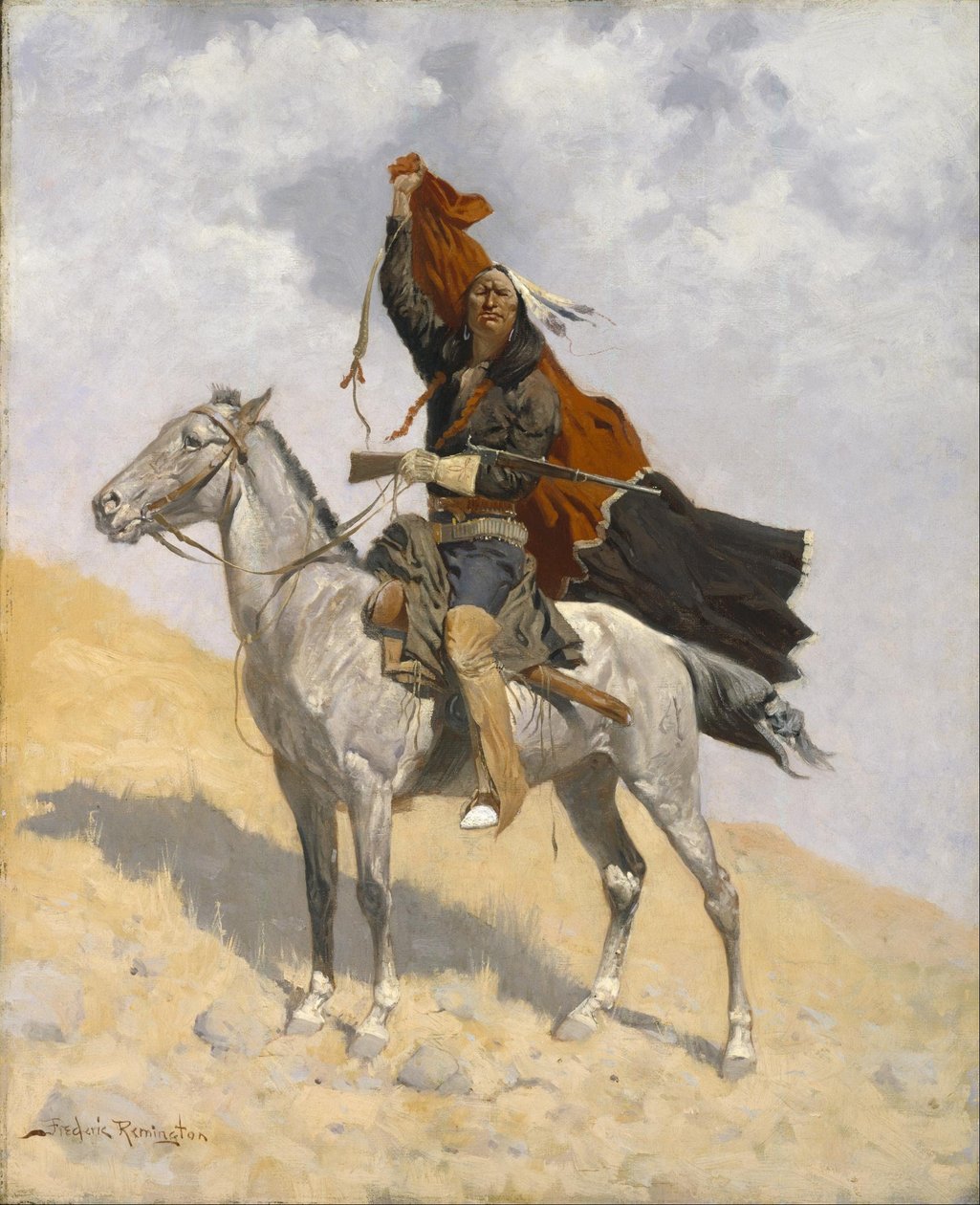 Le signal de la couverture - Frederic Remington