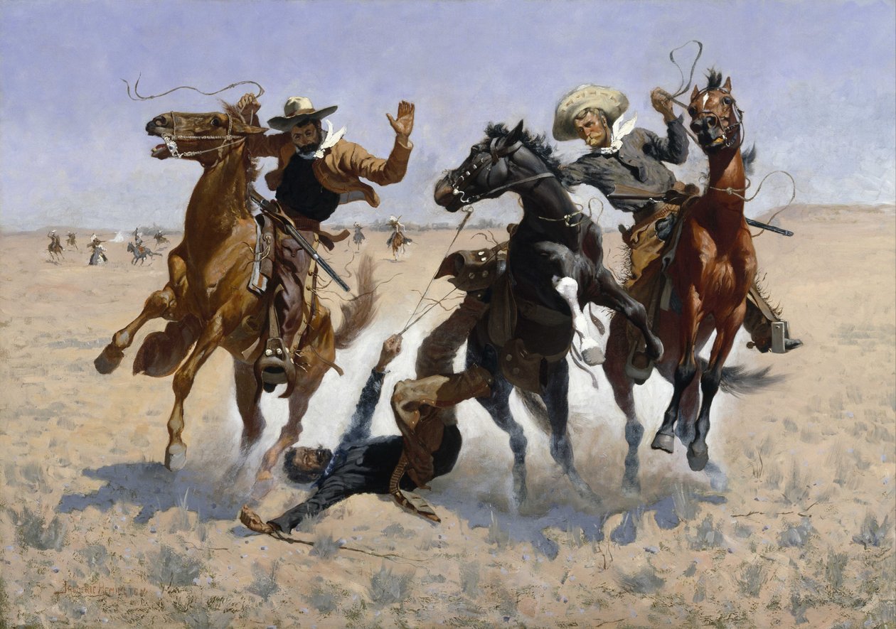 Aider un camarade, 1890 - Frederic Sackrider Remington