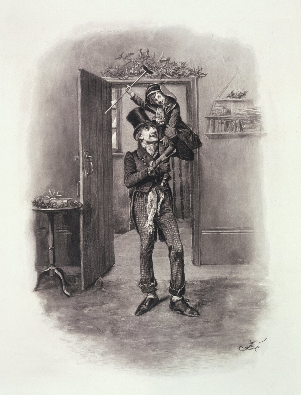 Bob Cratchit et Tiny Tim, de 