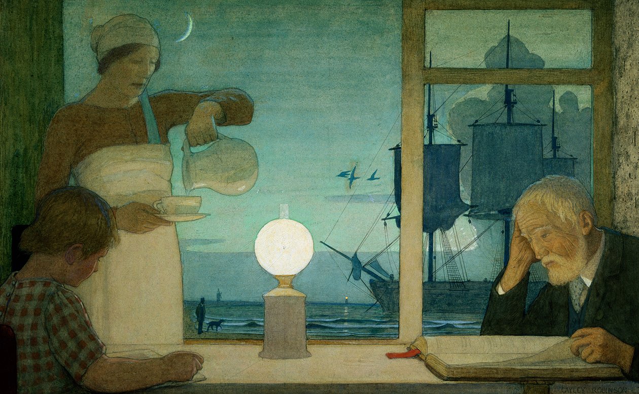 Le jour de repos, c.1926 - Frederick Cayley Robinson