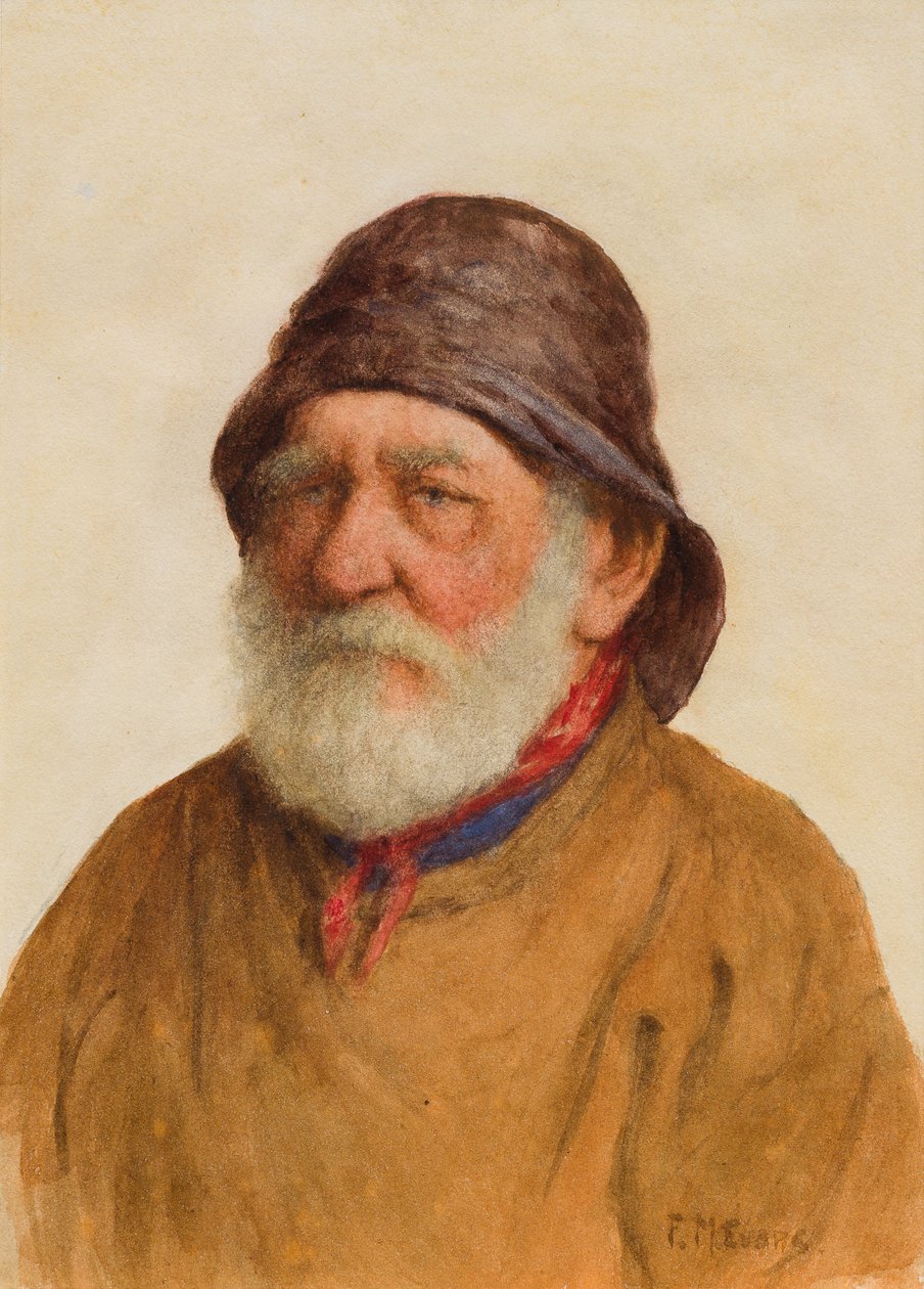 Vieux pêcheur - Frederick James McNamara Evans