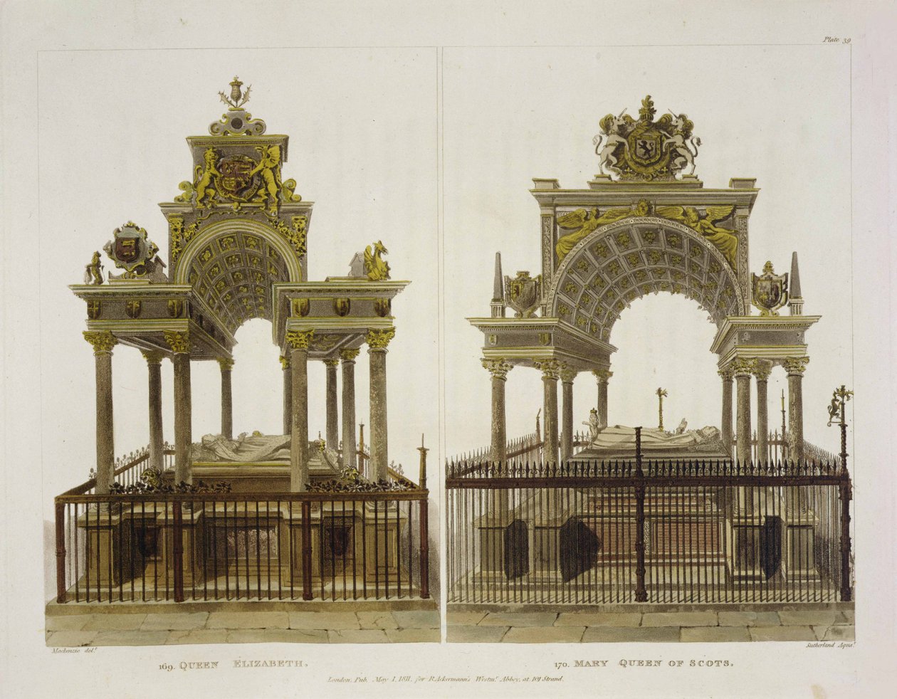 Les tombeaux de la reine Élisabeth I et de Marie reine d
