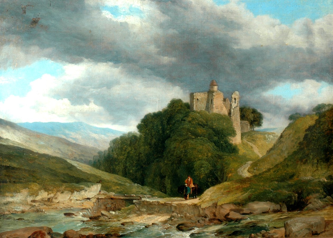 Paysage avec château en ruine, 1864 - Frederick Richard Lee