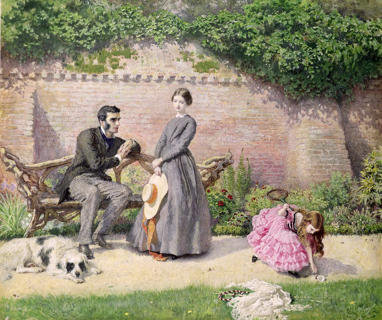Rochester et Jane Eyre - Frederick Walker