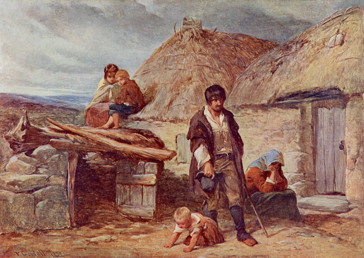 Une expulsion irlandaise - Frederick (after) Goodall