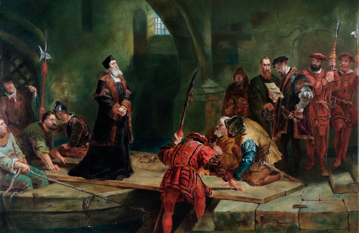 Thomas Cranmer à la Porte des Traîtres - Frederick (after) Goodall