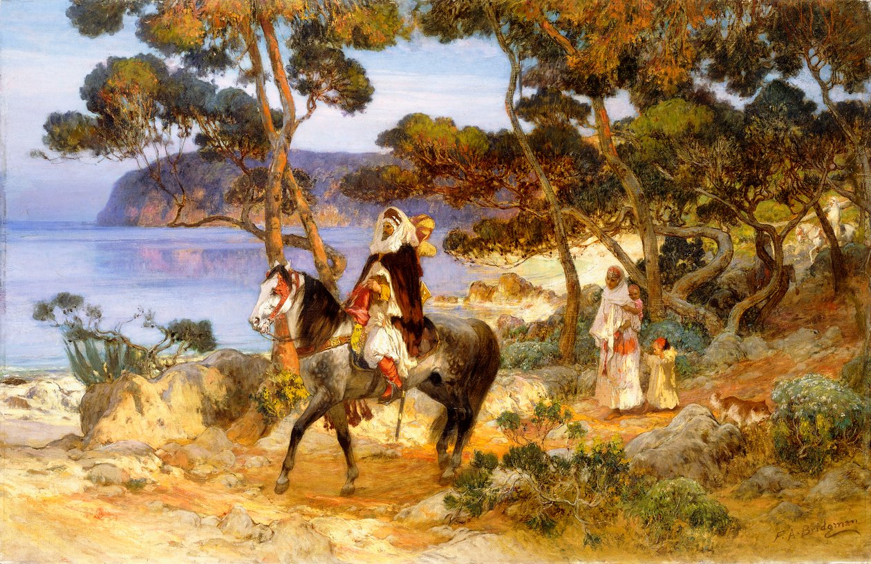 Un sentier côtier - Frederick Arthur Bridgman