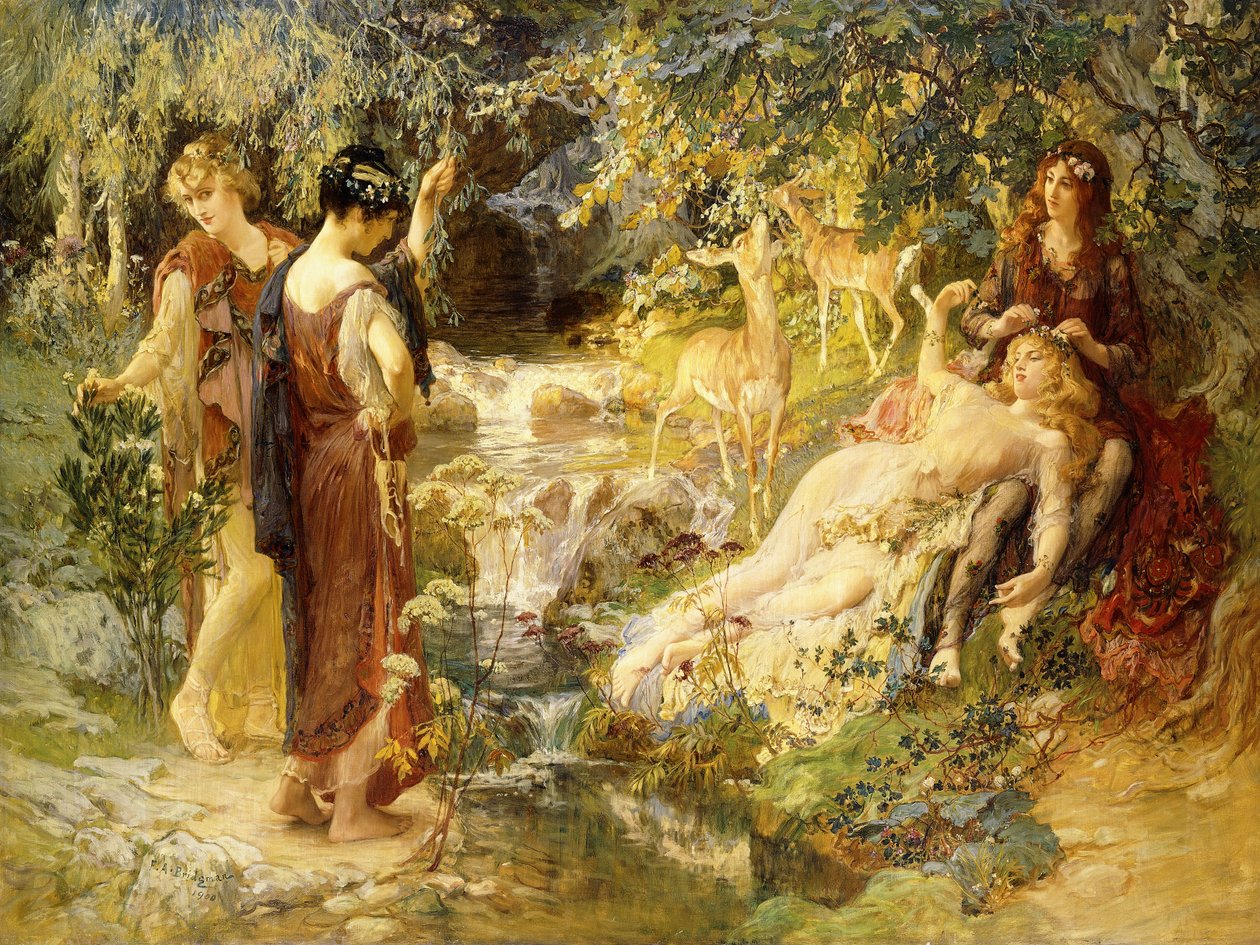 Un bois secret, 1900 - Frederick Arthur Bridgman