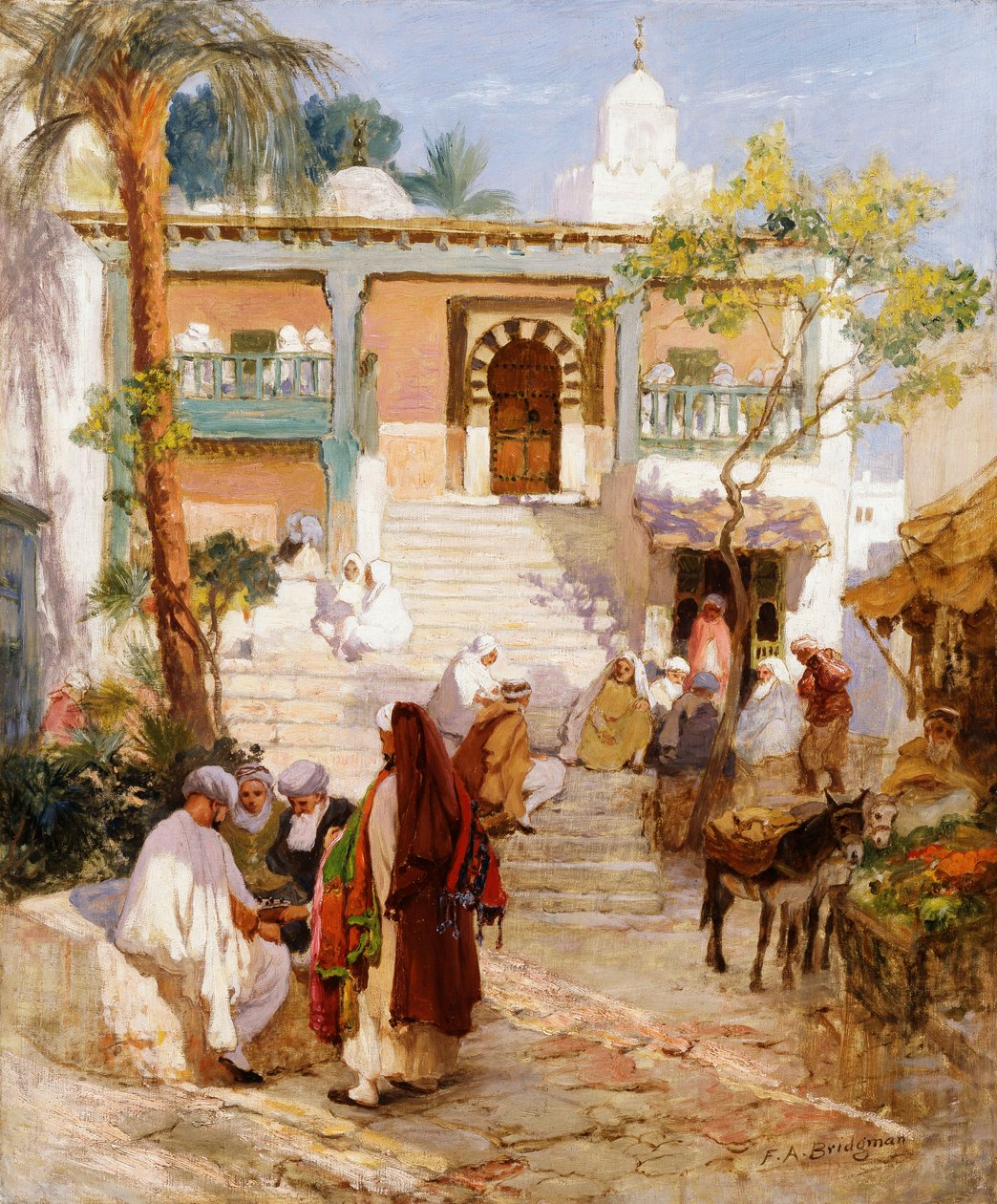 Au Souk - Frederick Arthur Bridgman