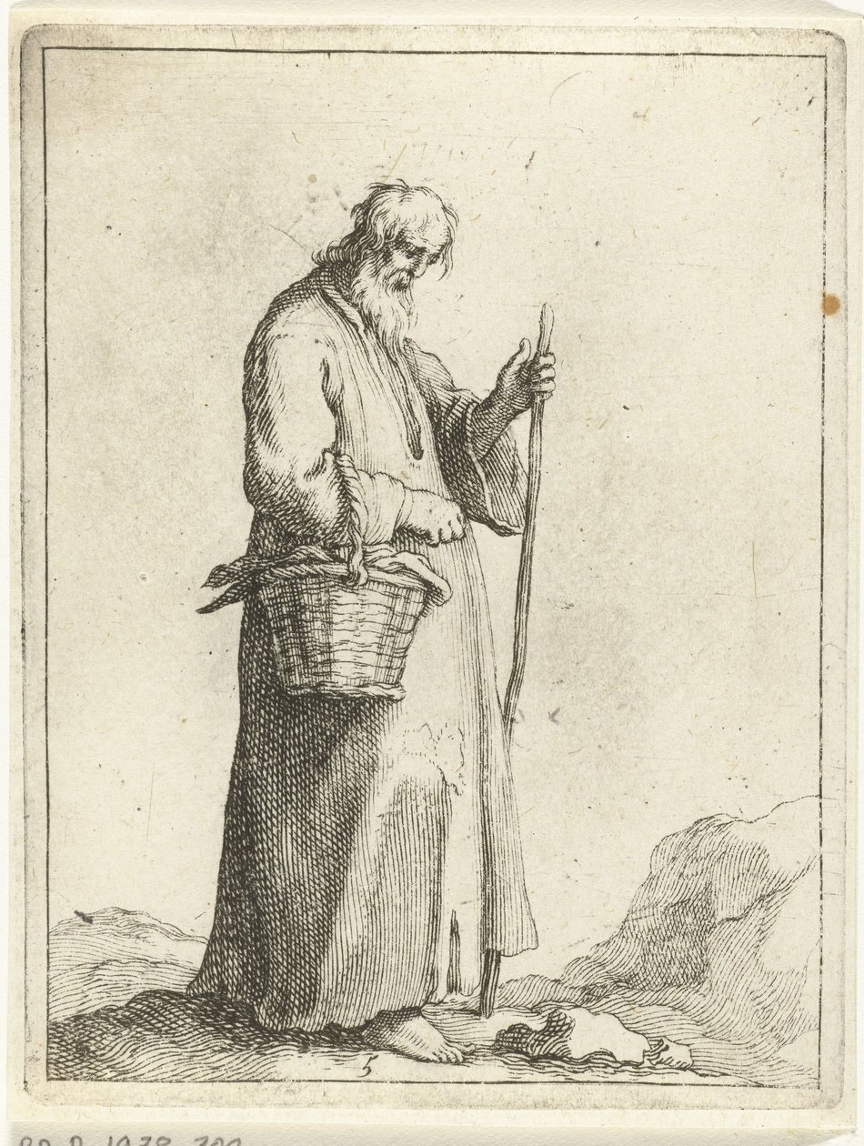 Paysage avec dromadaires, ruines et hommes endormis (Le rêve de Byron) - Frederick Bloemaert