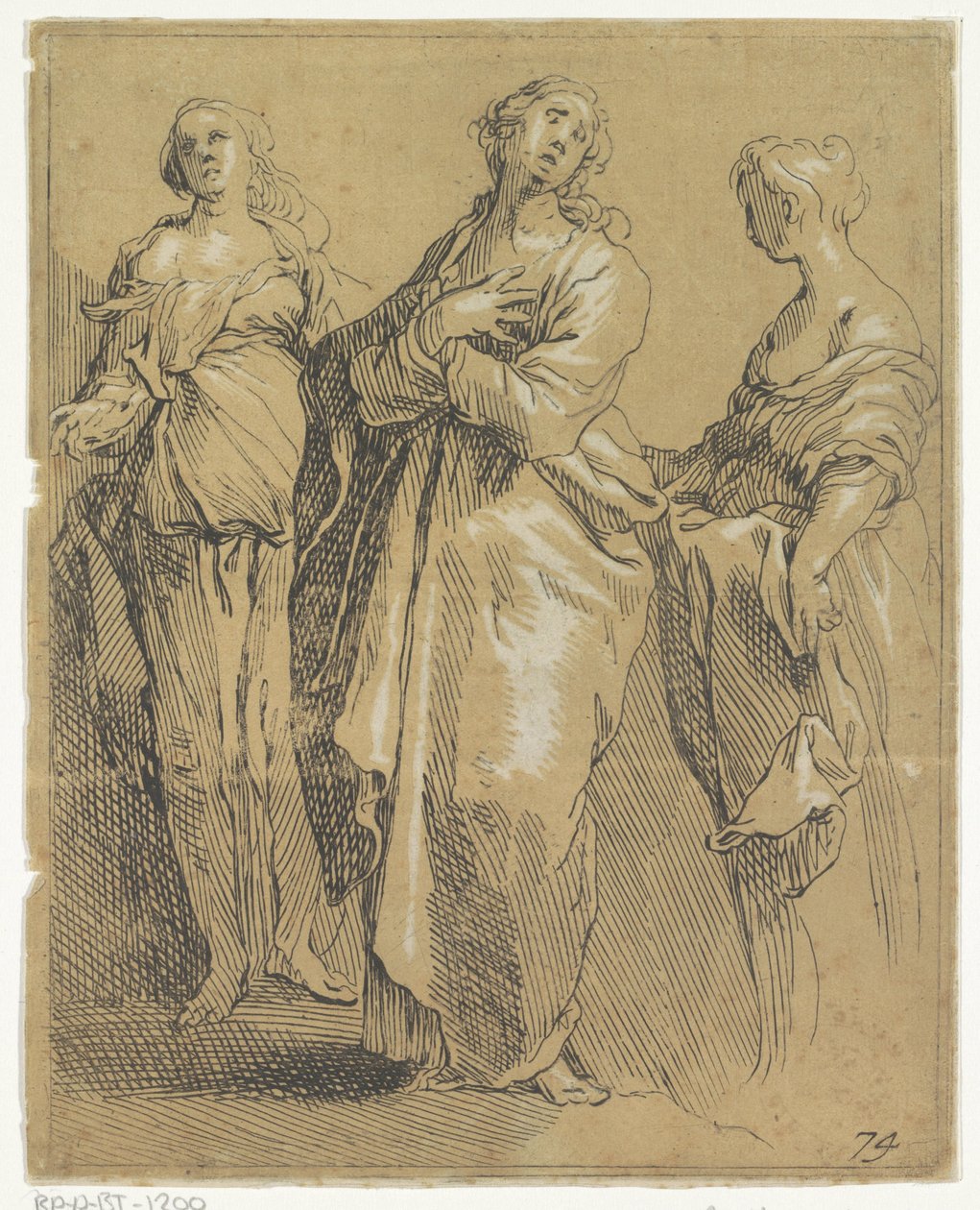 Trois figures debout - Frederick Bloemaert