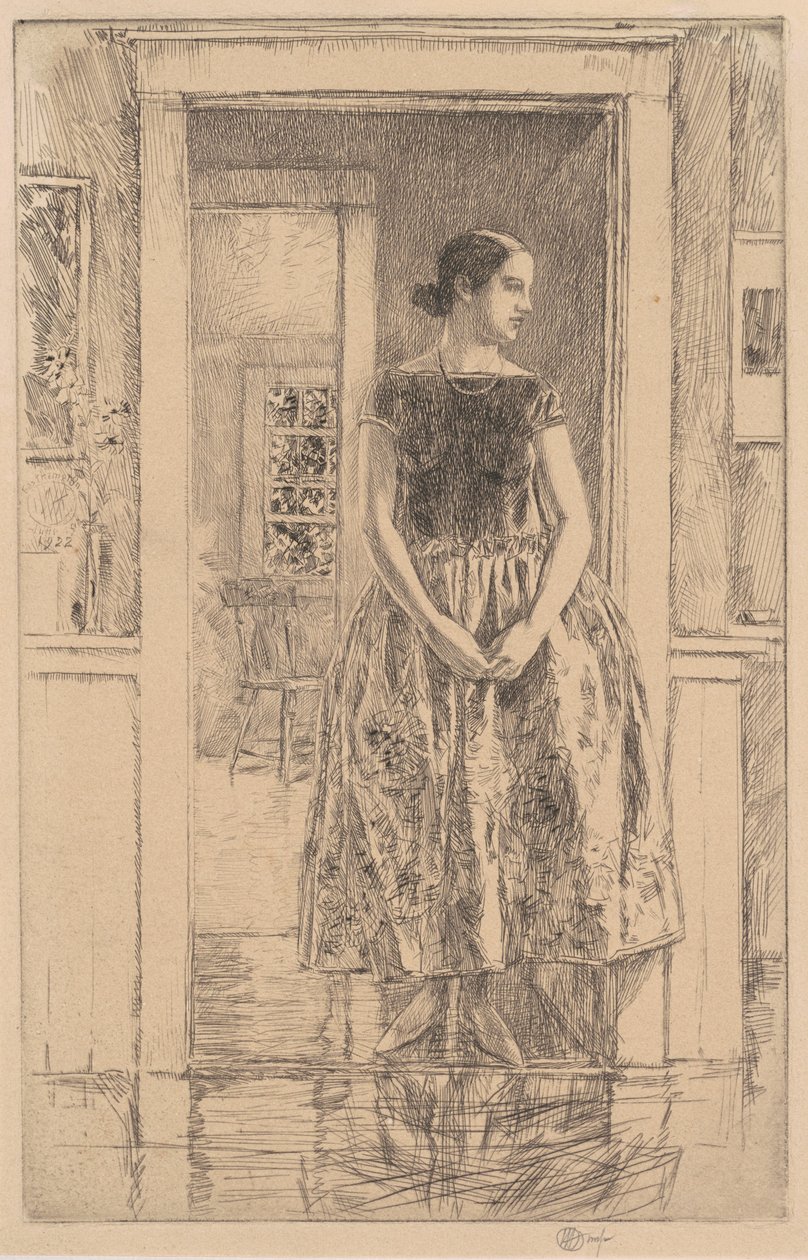 Fille en robe moderne, 1922 - Frederick Childe Hassam