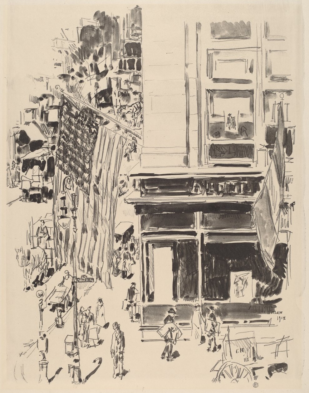 Rue Lafayette, 1918 - Frederick Childe Hassam