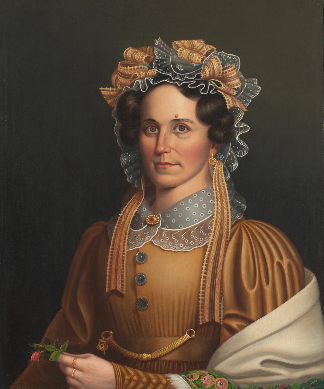 Dame en marron - Frederick R. Spencer