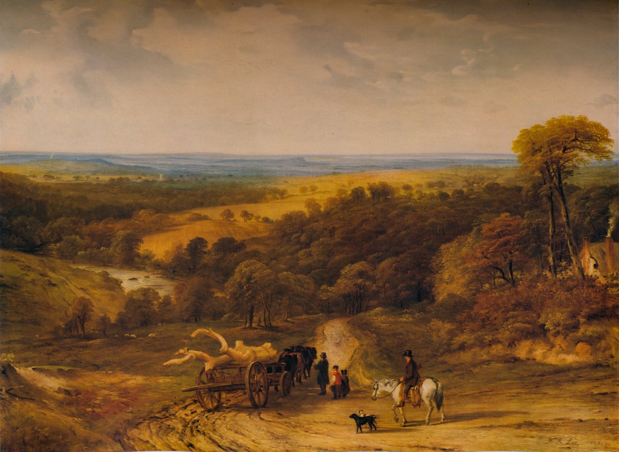 Vue près de Crediton, Devon, 1843 - Frederick Richard Lee