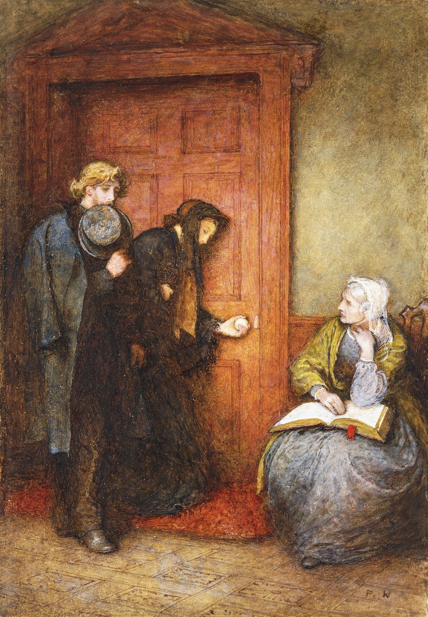 À la porte du malade - Frederick Walker