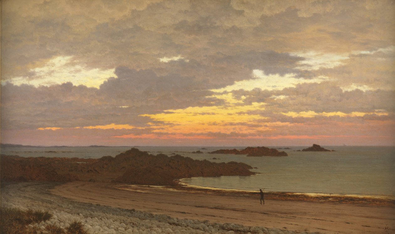 Soir sur la côte, 1887 - Frederick William Meyer