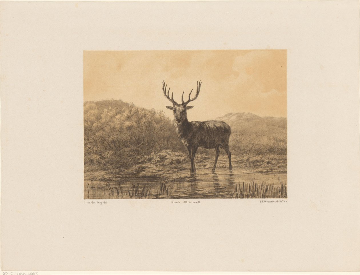 Cerf dans un paysage - Frederik Hendrik Weissenbruch