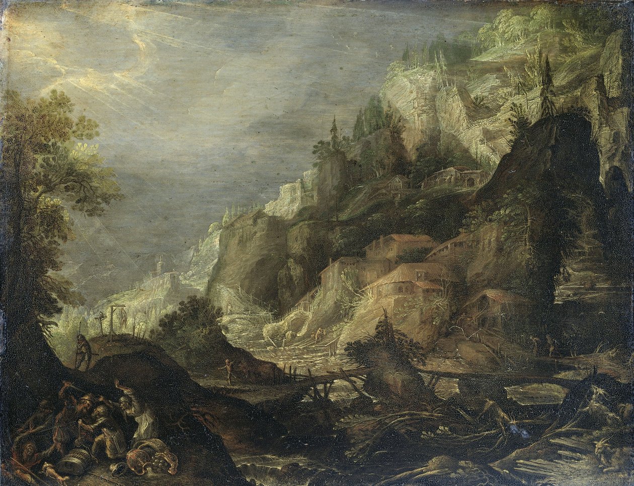Paysage montagneux - Frederik van Valckenborch