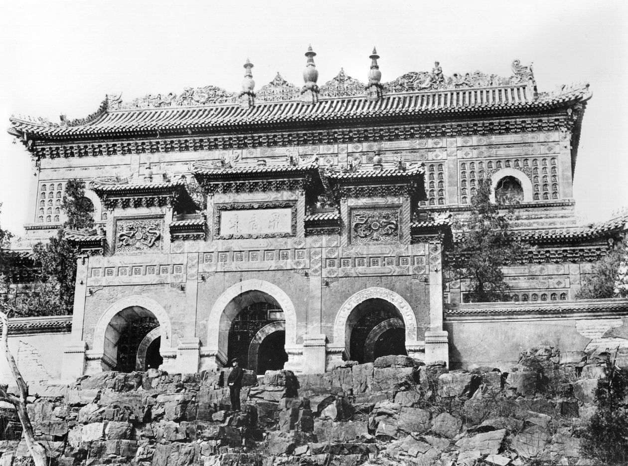 Entrée de la Cité Interdite à Pékin, Chine, vers 1900 - French Photographer