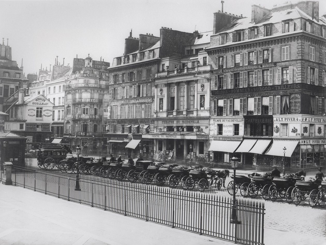 Place de la Bourse, Paris, vers 1860-70 - French Photographer