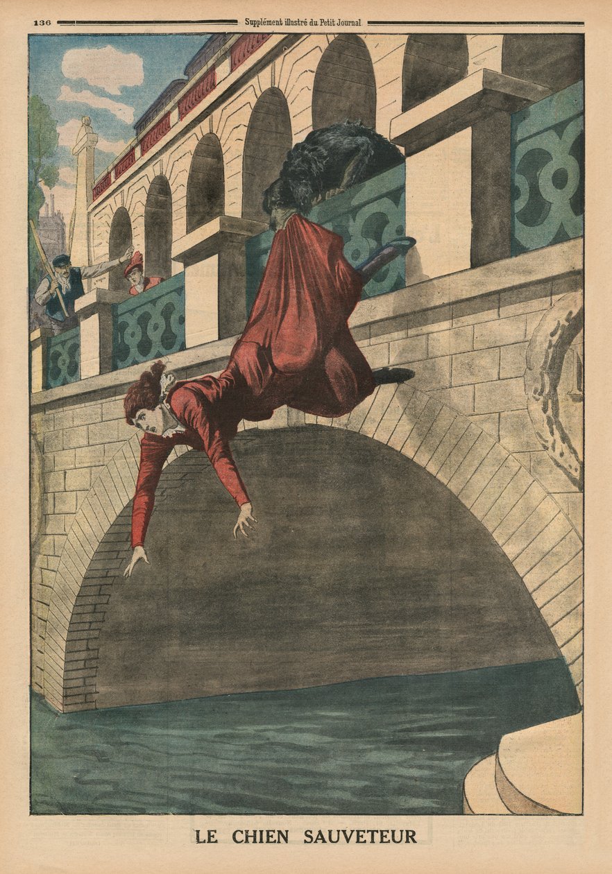 Un chien de sauvetage, illustration de couverture de 