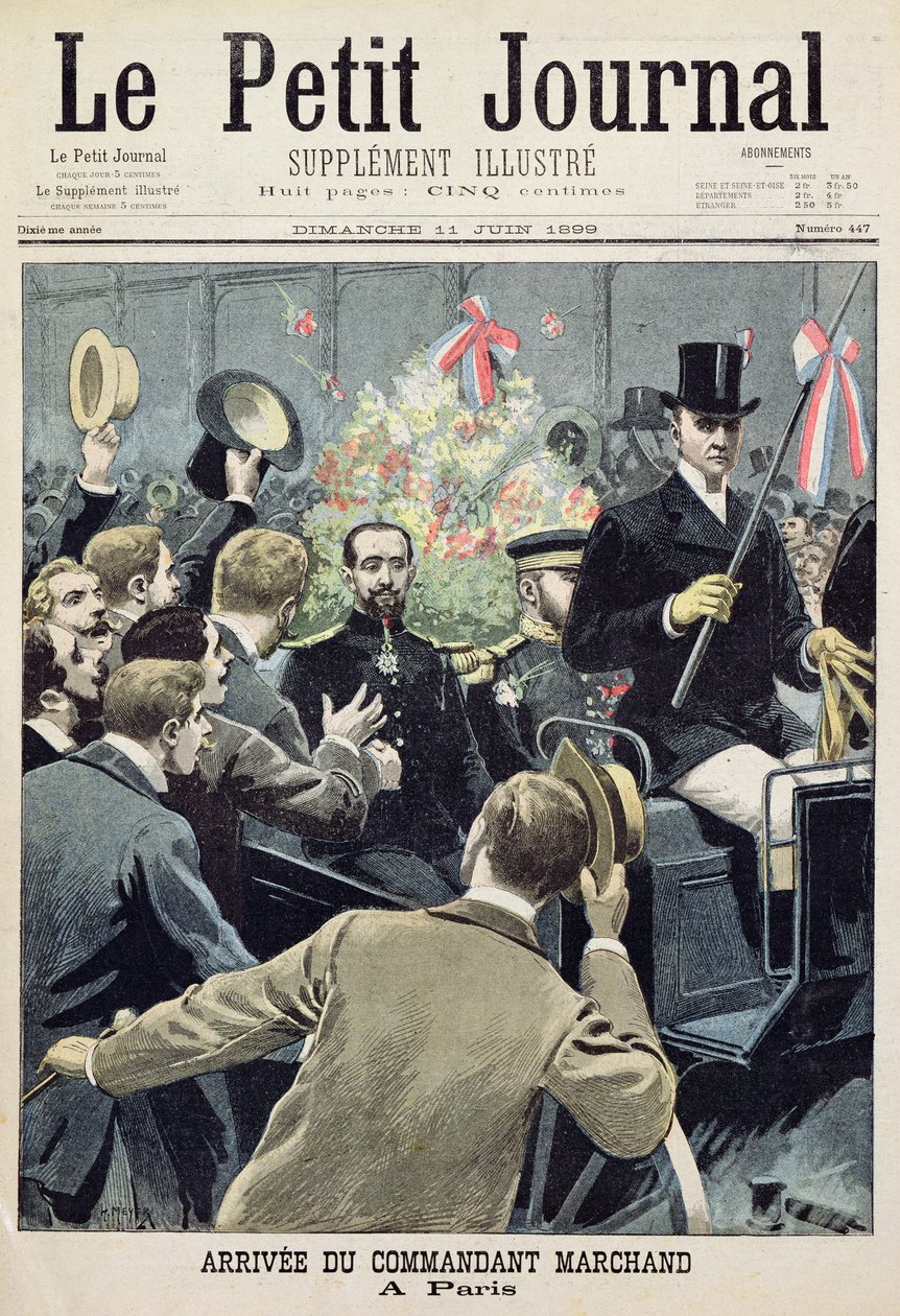 Arrivée du commandant Marchand à Paris, page de titre de 