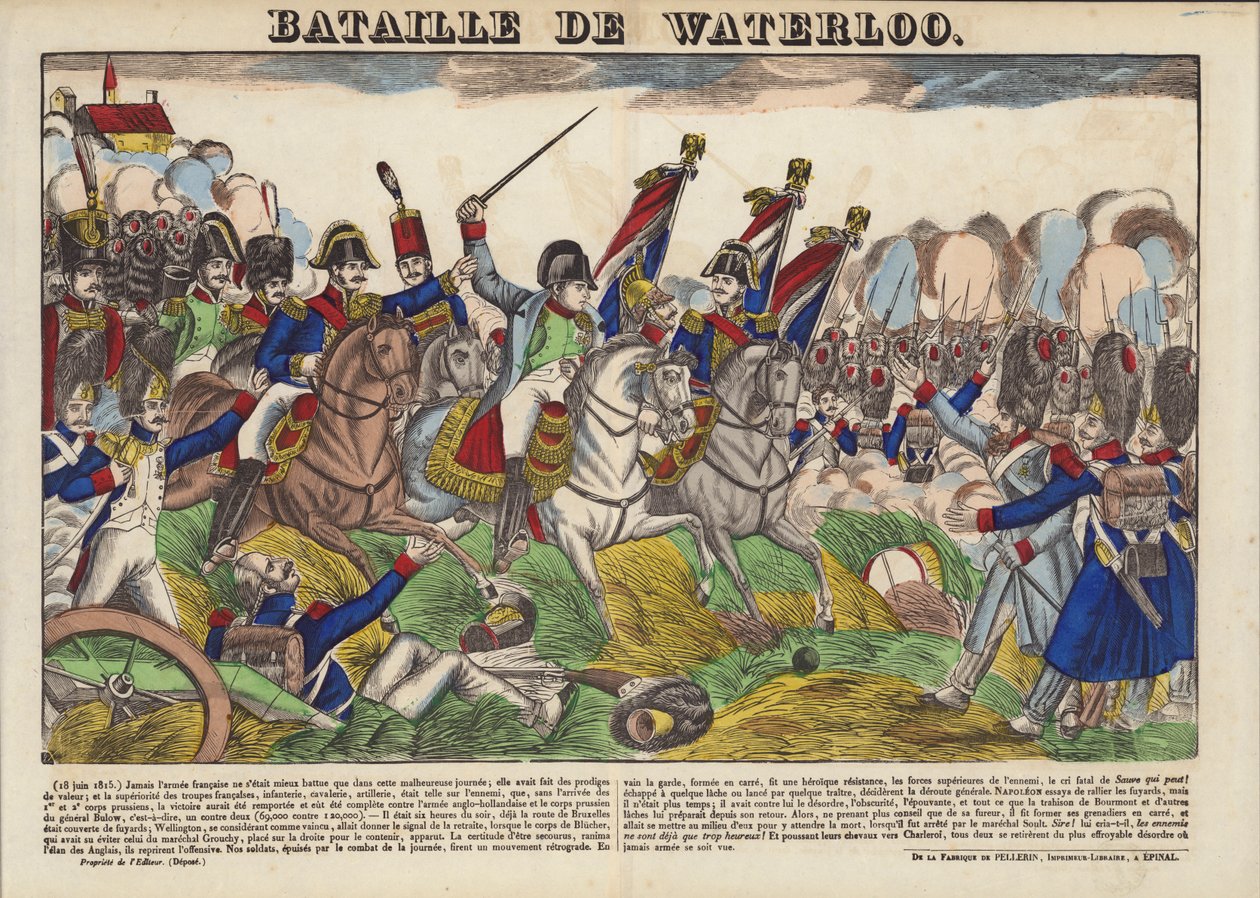 Bataille de Waterloo - French School