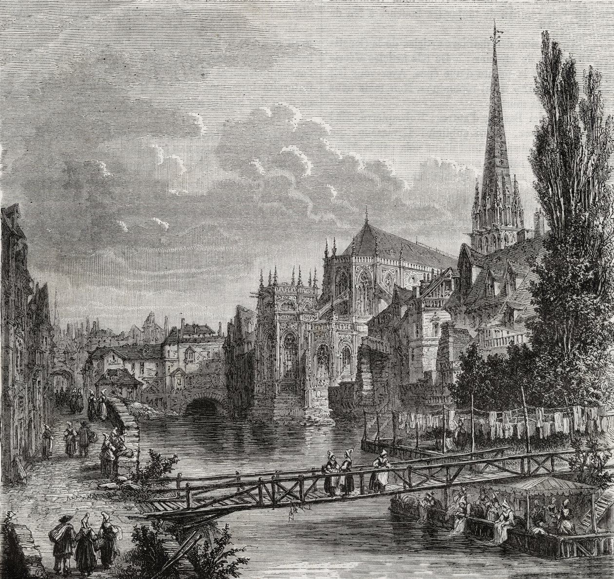 Caen au XVIIIe siècle - French School