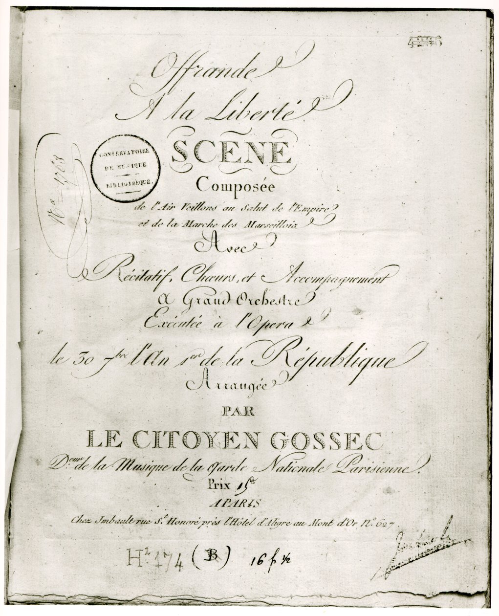 Couverture de la partition de 