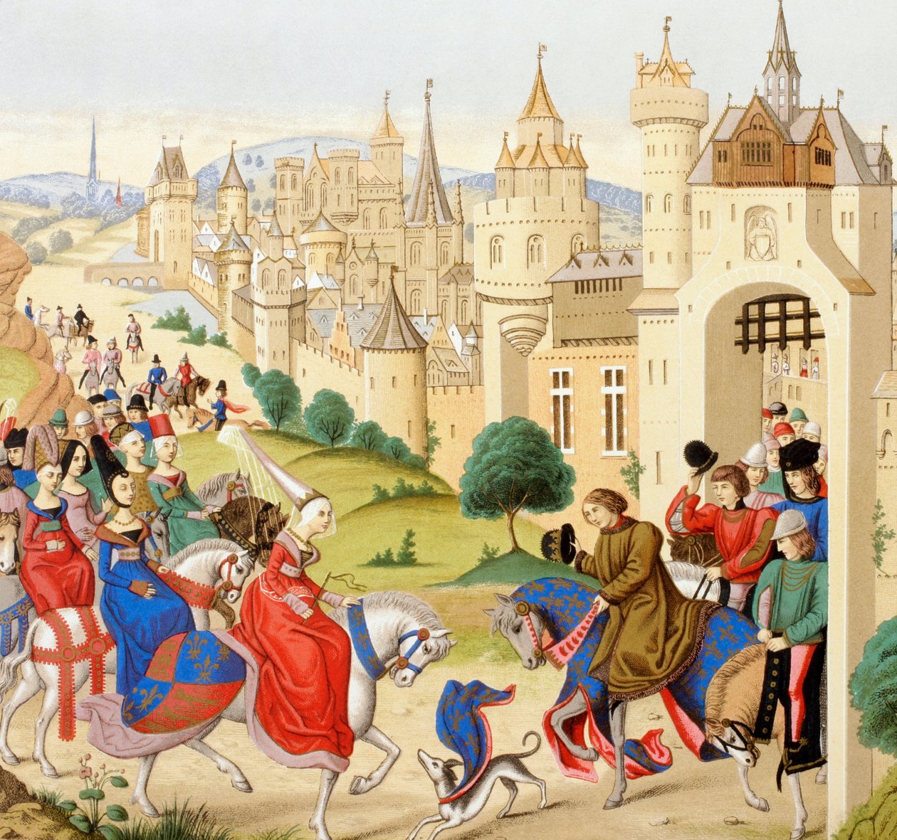 Entrée de la reine Isabeau de Bavière à Paris, 20 juin 1389, de 