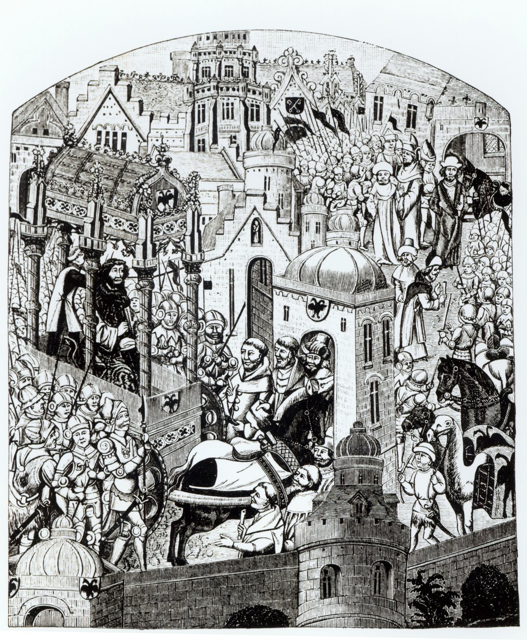 Fac-similé du Couronnement de Charlemagne dans la ville de Jérusalem des 