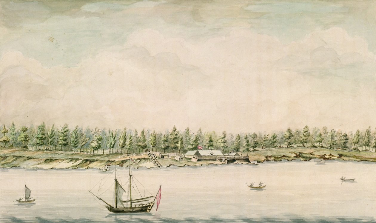 Fort Érié, fin du XVIIIe siècle - French School