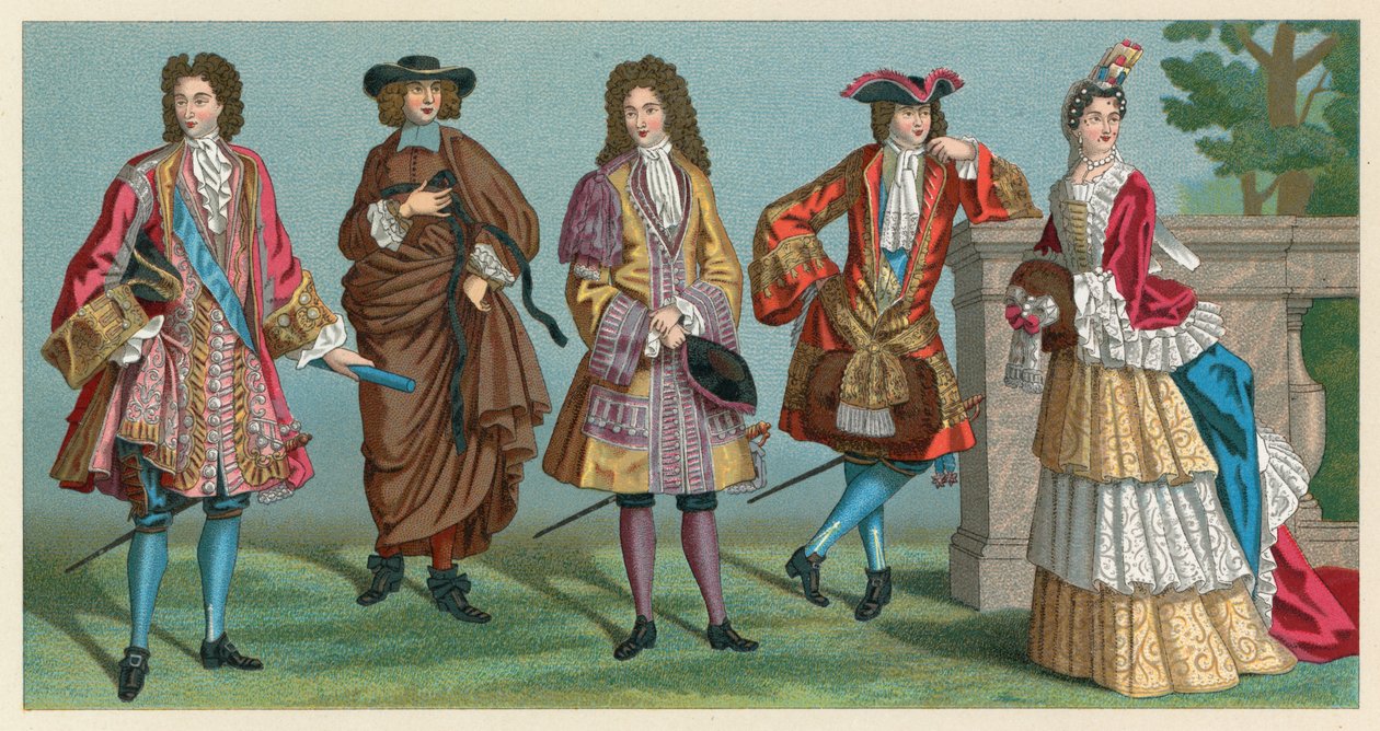 Costume de France XVIIe-XVIIIe siècle - French School