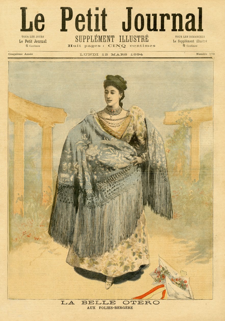 La Belle Otero (1868-1965) aux Folies-Bergère, de 