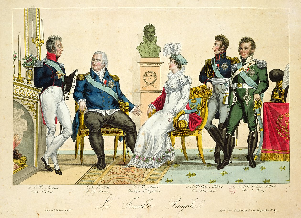 Louis XVIII (1755-1826) et sa famille - French School