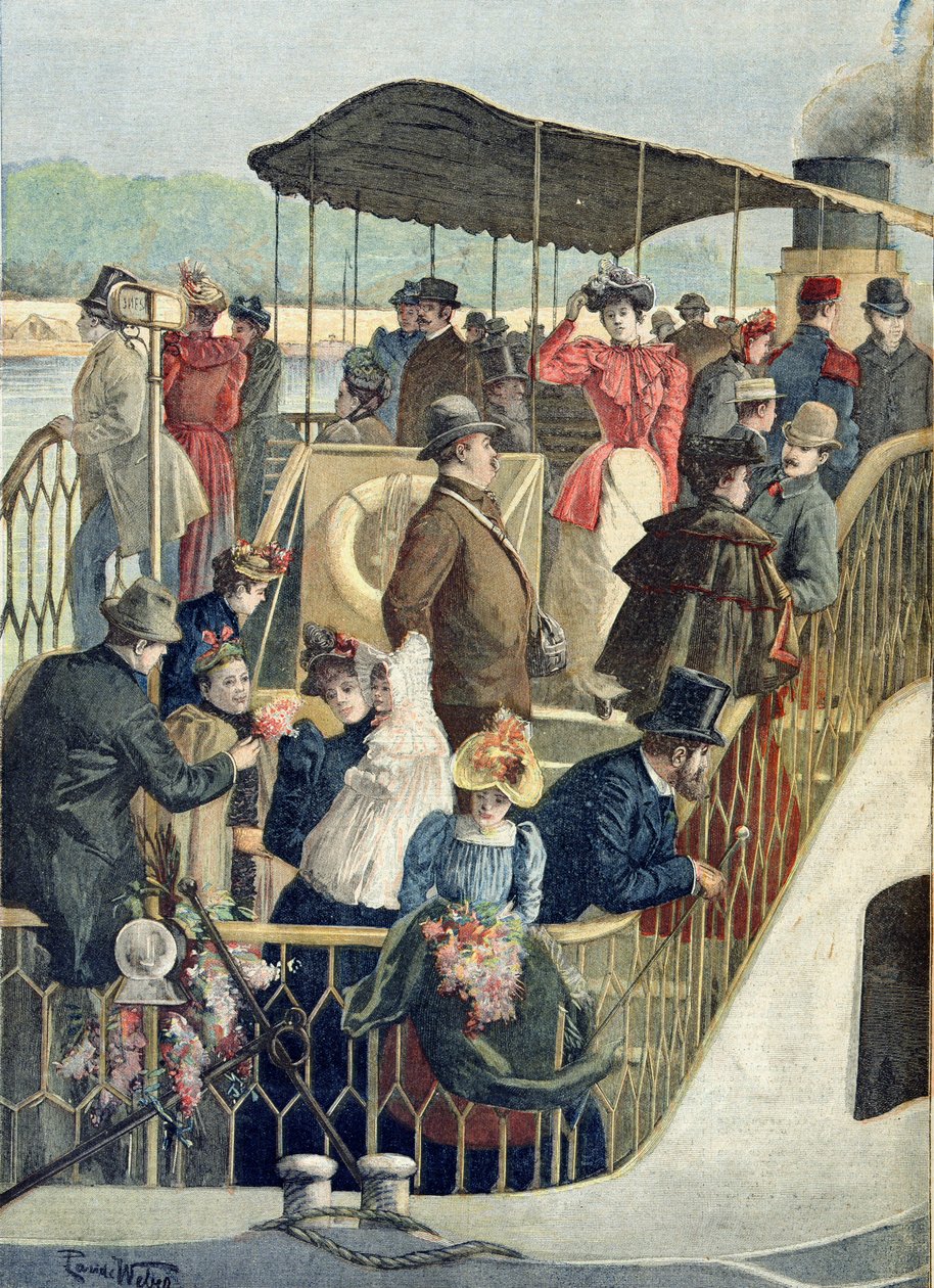 Parisiens revenant de la campagne, illustration du 
