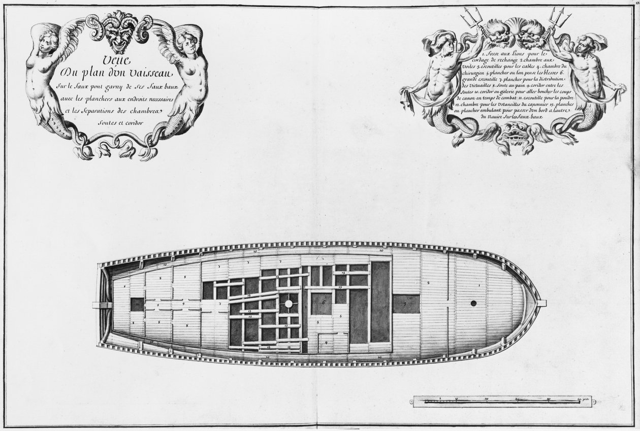 Plan du faux pont d