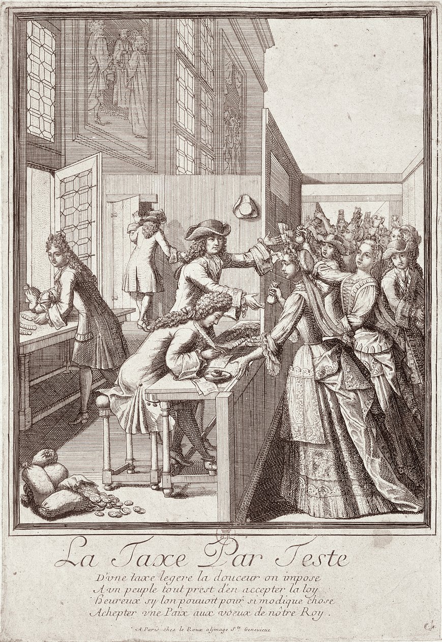 Poll Tax, 1709 - French School