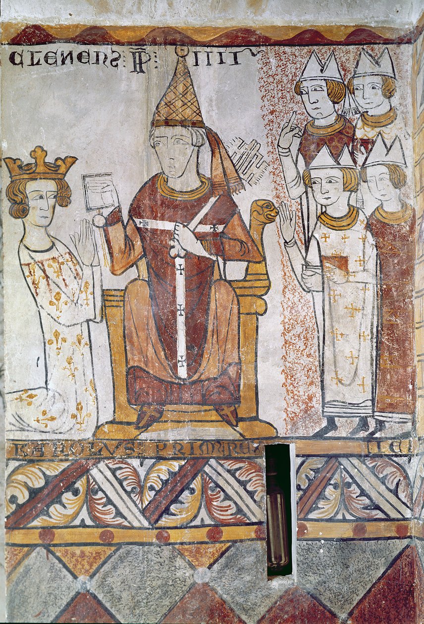Le pape Clément IV investissant Charles d