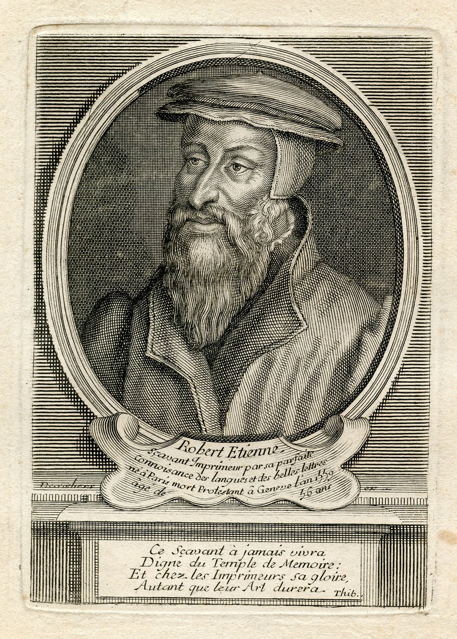 Portrait de Robert Estienne, 1559 - French School