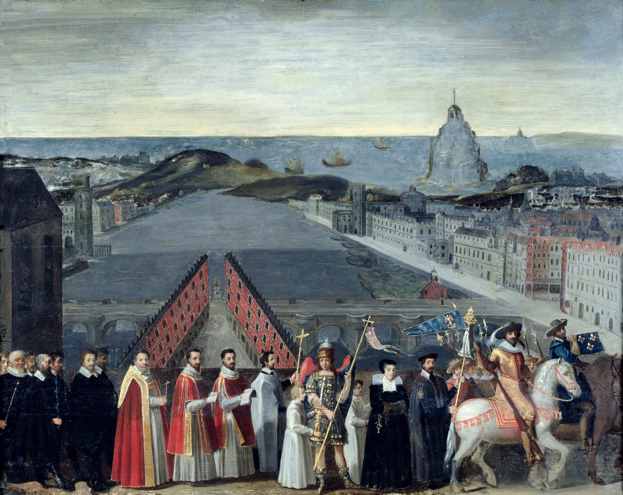 Procession de la Confrérie de Saint-Michel en 1615 - French School
