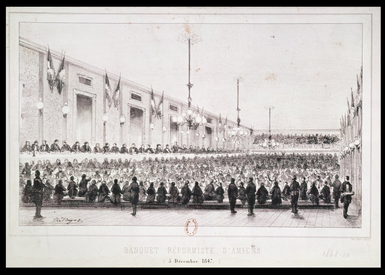 Banquet réformiste à Amiens, 5 décembre 1847 - French School