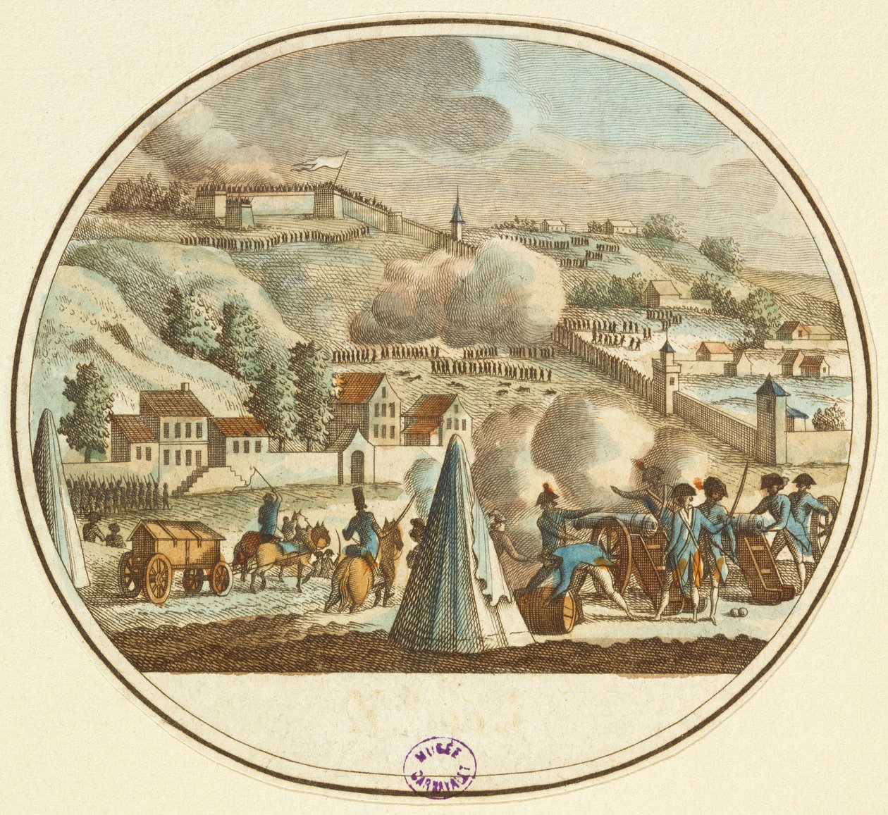 Siège de Lyon, octobre 1793 - French School
