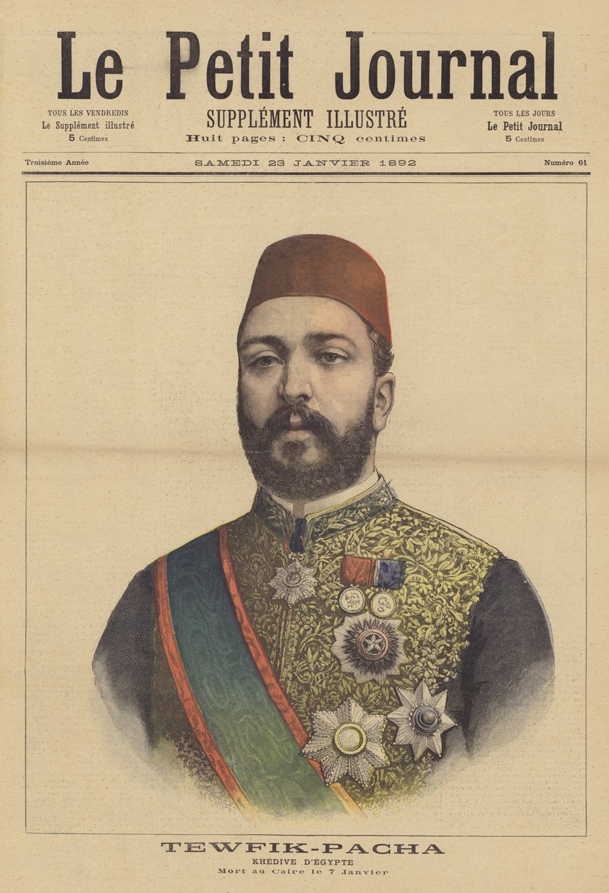 Tewfik Pacha, khédive d