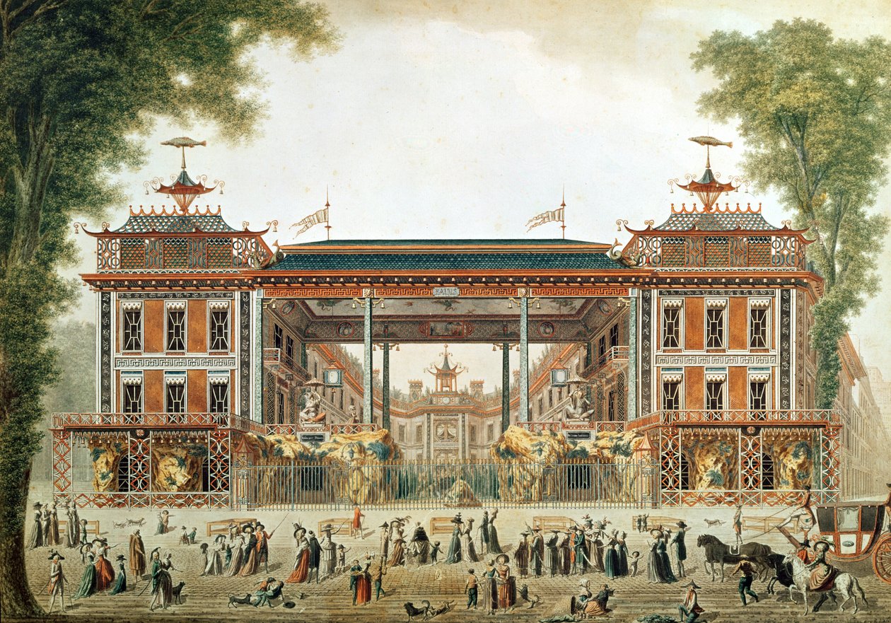 Les Bains Chinois à Paris, établis par Lenoir - French School