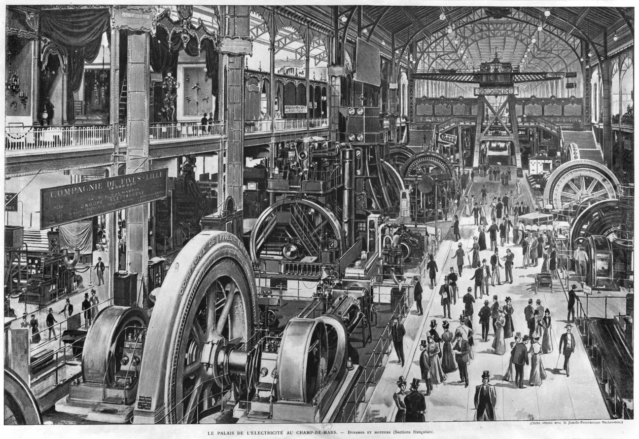La galerie des machines électriques françaises à l