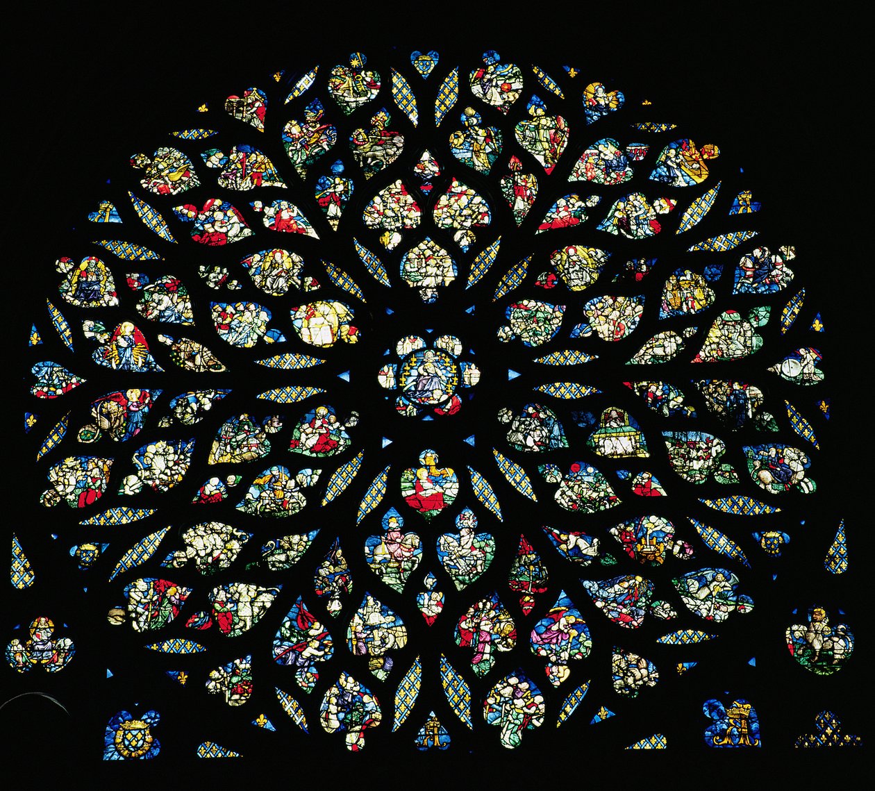 La Révélation de Saint Jean, rosace - French School